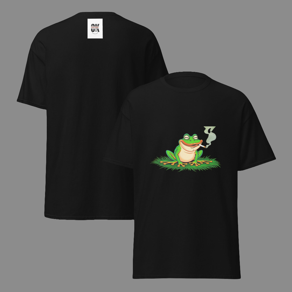 Unisex classic tee smoking Frog